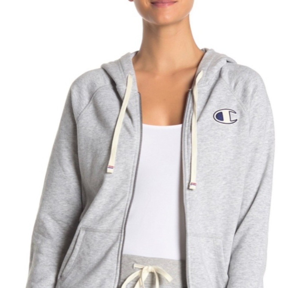 CHAMPION French Terry Hoodie Sweatshirt SZ  Large